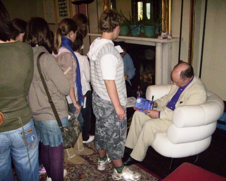 Signing at the Devon Launch